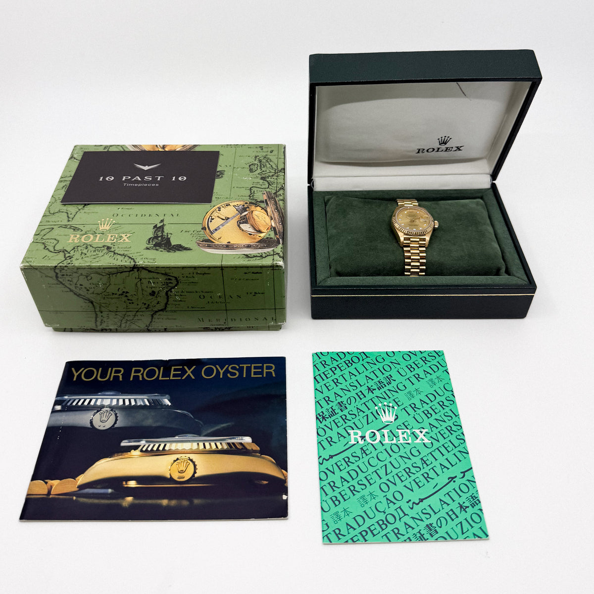 Rolex Lady-Datejust 26 Yellow Gold Champagne Diamond Dial (1983)