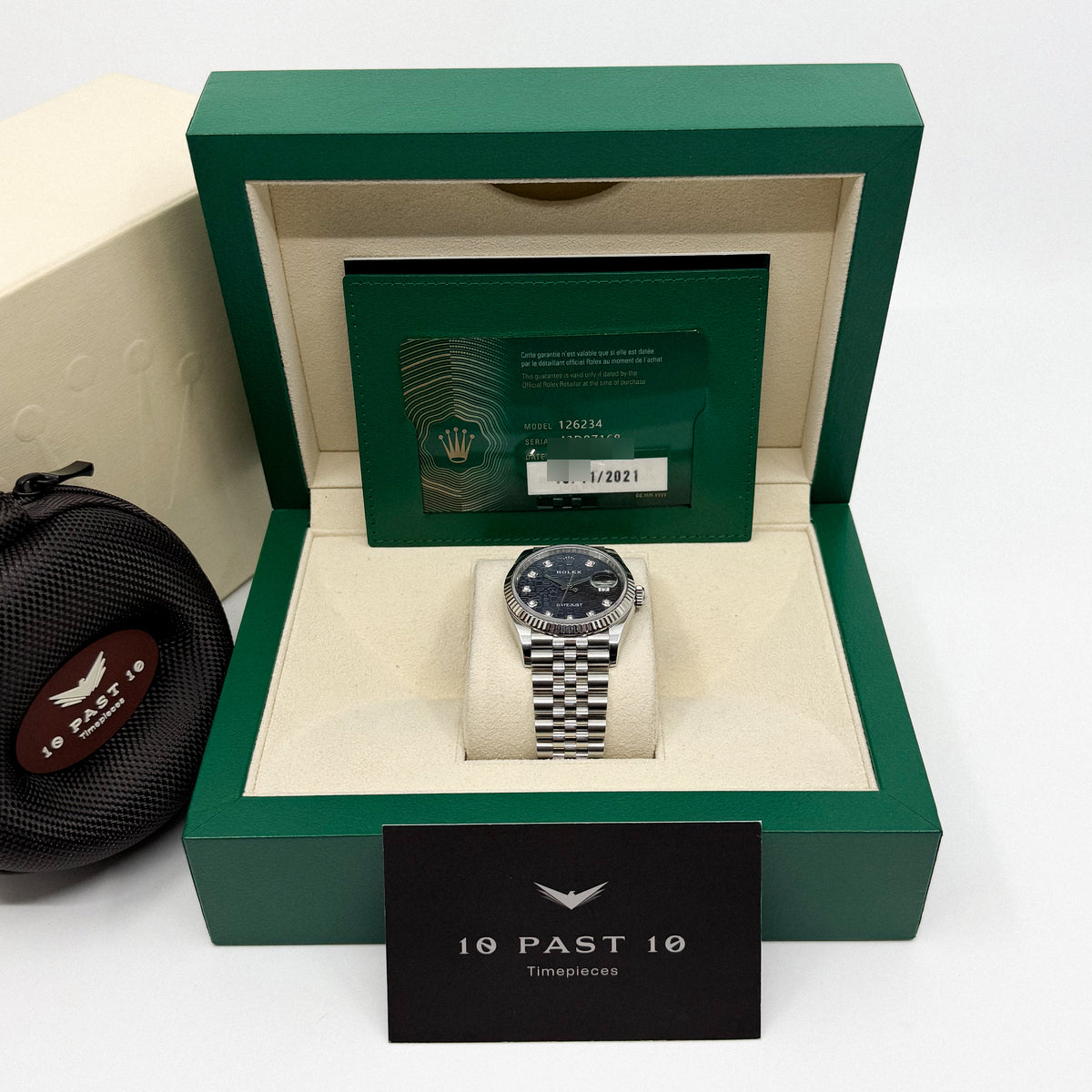 Rolex Datejust 36 Blue Anniversary Diamond Dial (2021)