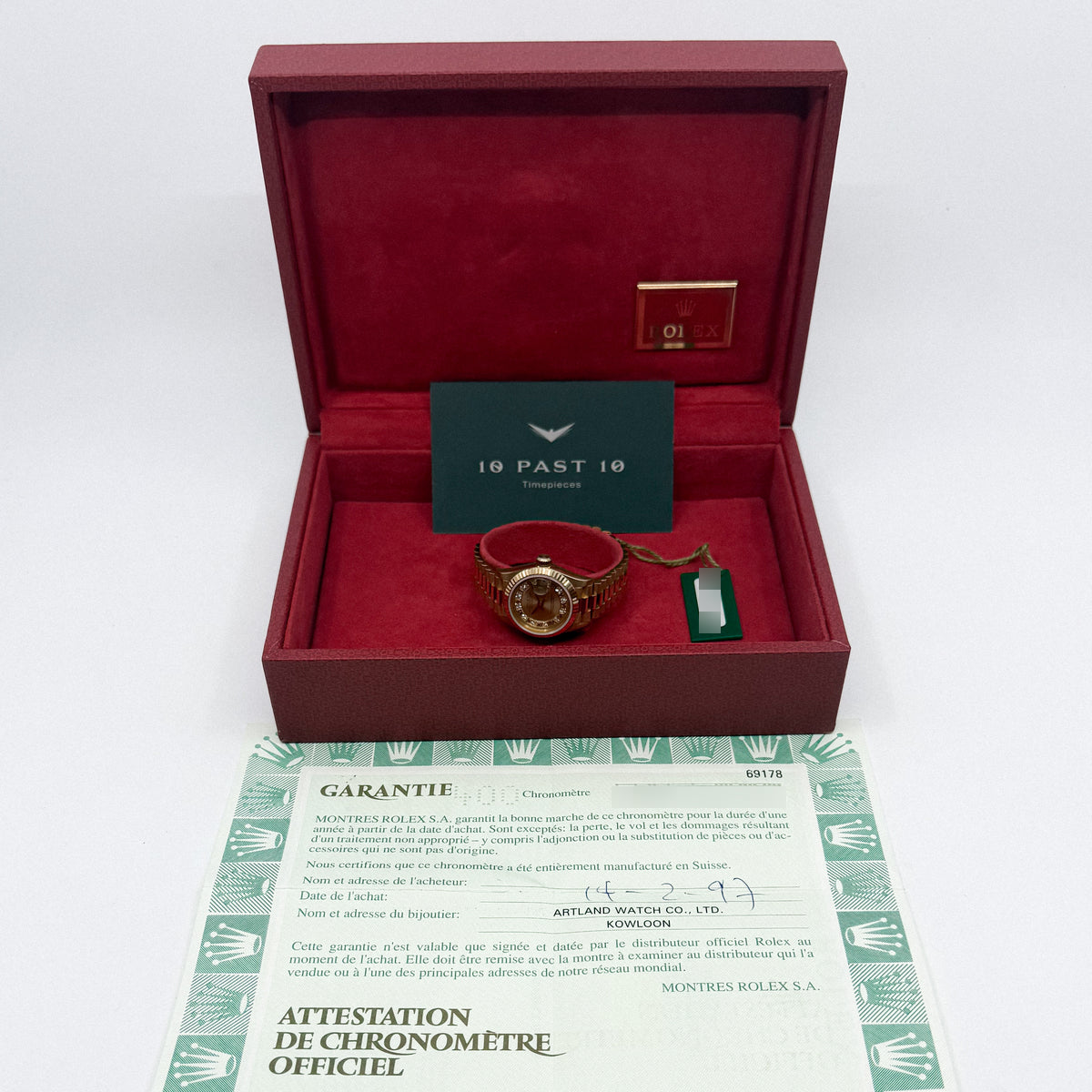 Rolex Lady-Datejust 26 Yellow Gold Myriad Diamond Dial (1997)