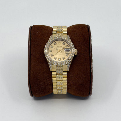 Rolex Lady-Datejust 26 Yellow Gold Diamond Set (1987)