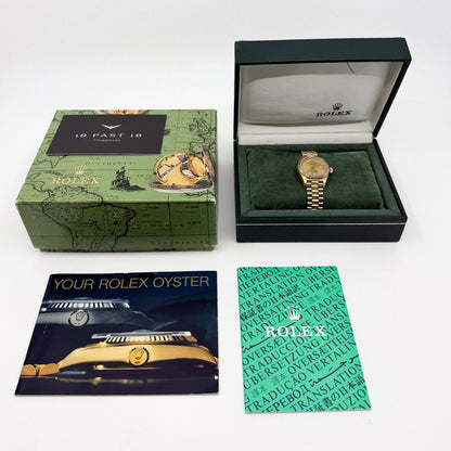 Rolex Lady-Datejust 26 Yellow Gold Champagne Diamond Dial (1983)