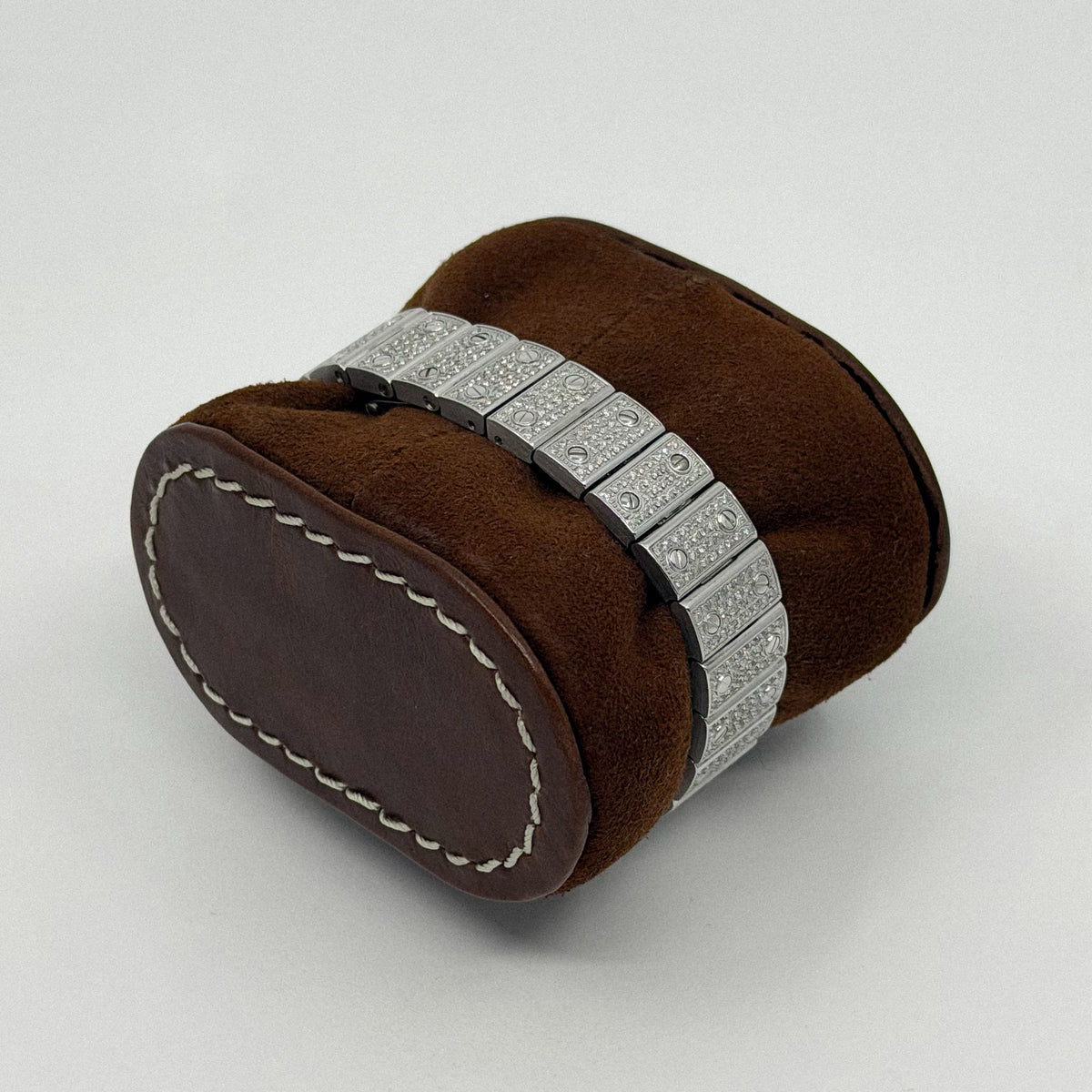 Cartier Santos Galbée Small Iced Out