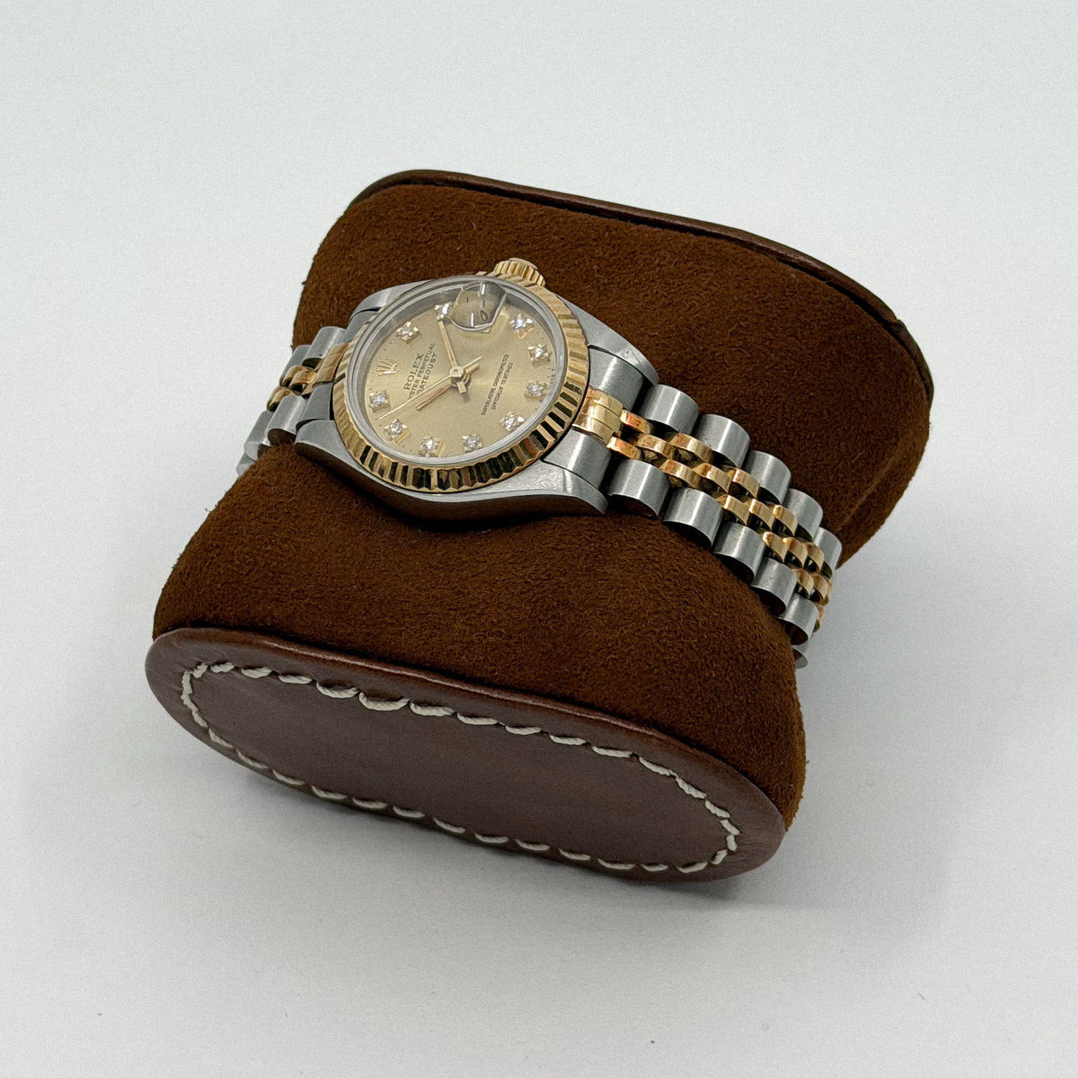 Rolex Lady-Datejust 26 Champagne Diamond Dial 69173G (1993)