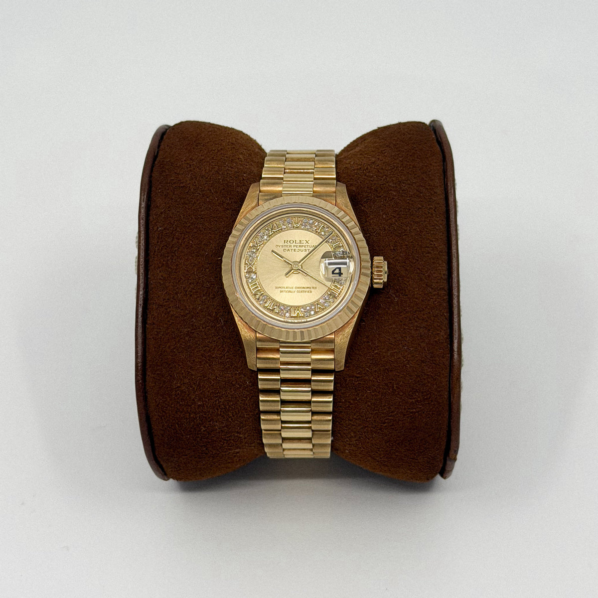 Rolex Lady-Datejust 26 Yellow Gold Myriad Diamond Dial (1997)