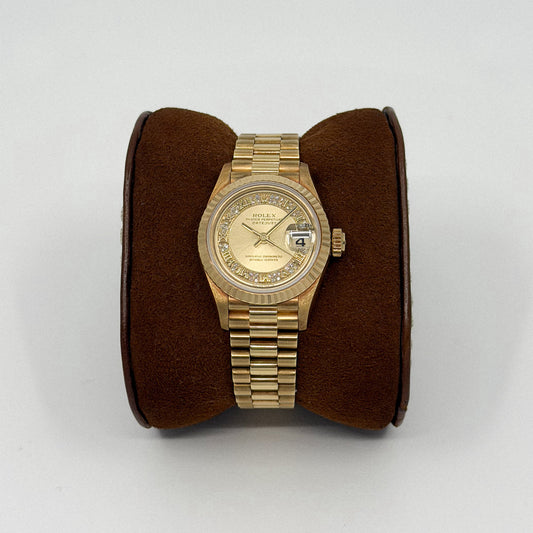 Rolex Lady-Datejust 26 Yellow Gold Myriad Diamond Dial (1997)