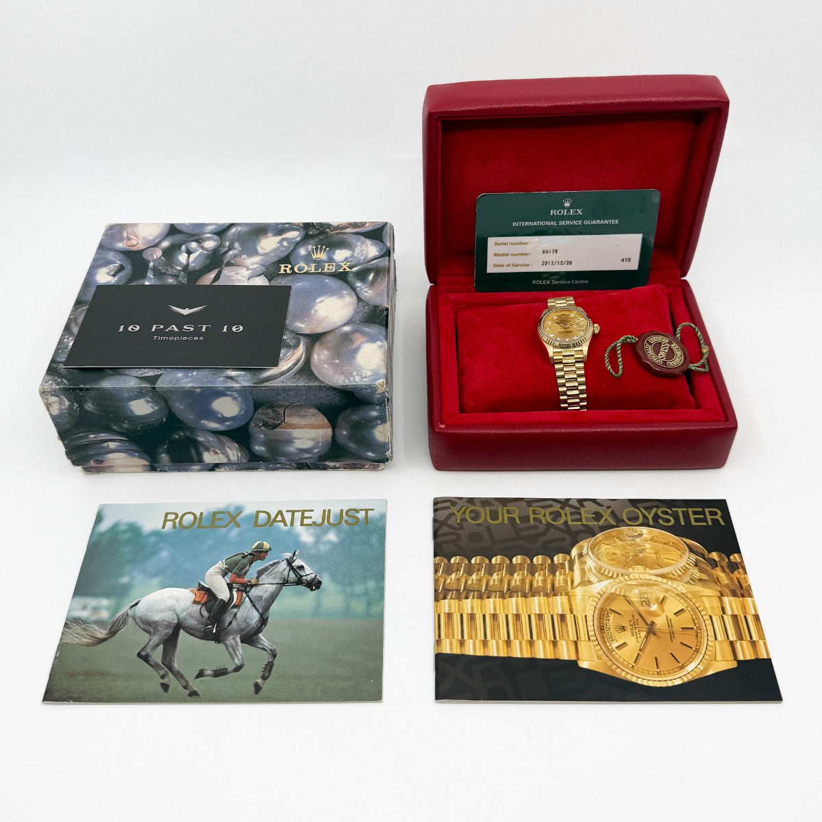 Rolex Lady-Datejust 26 Yellow Gold Champagne Diamond Dial (1991)