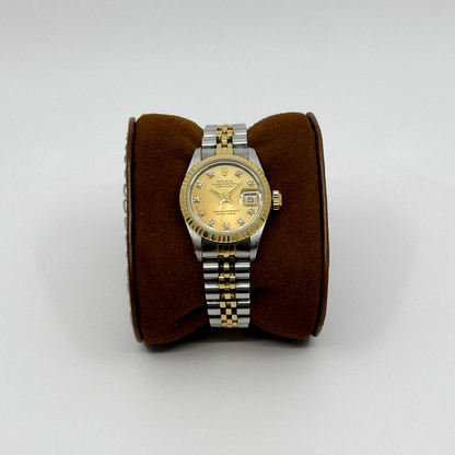Rolex Lady-Datejust 26 Champagne Diamond Dial (1990)