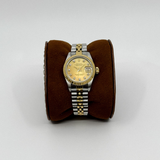 Rolex Lady-Datejust 26 Champagne Diamond Dial (1990)