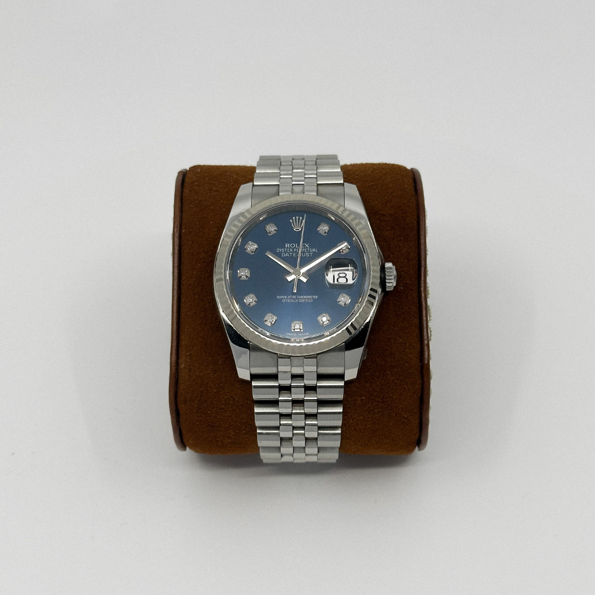 Rolex Datejust 36 Blue Diamond Dial Super Jubilee 116234 (2017)