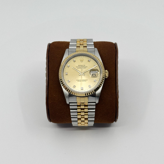 Rolex Datejust 36 Champagne Diamond Dial (1998)