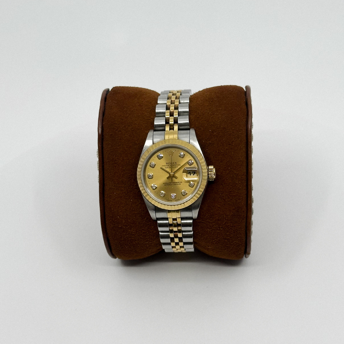 Rolex Lady-Datejust 26 Champagne Diamond Dial (1995) ref 69173G