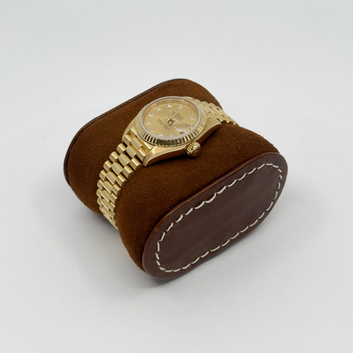 Rolex Lady-Datejust 26 Yellow Gold Champagne Diamond Dial (1996)