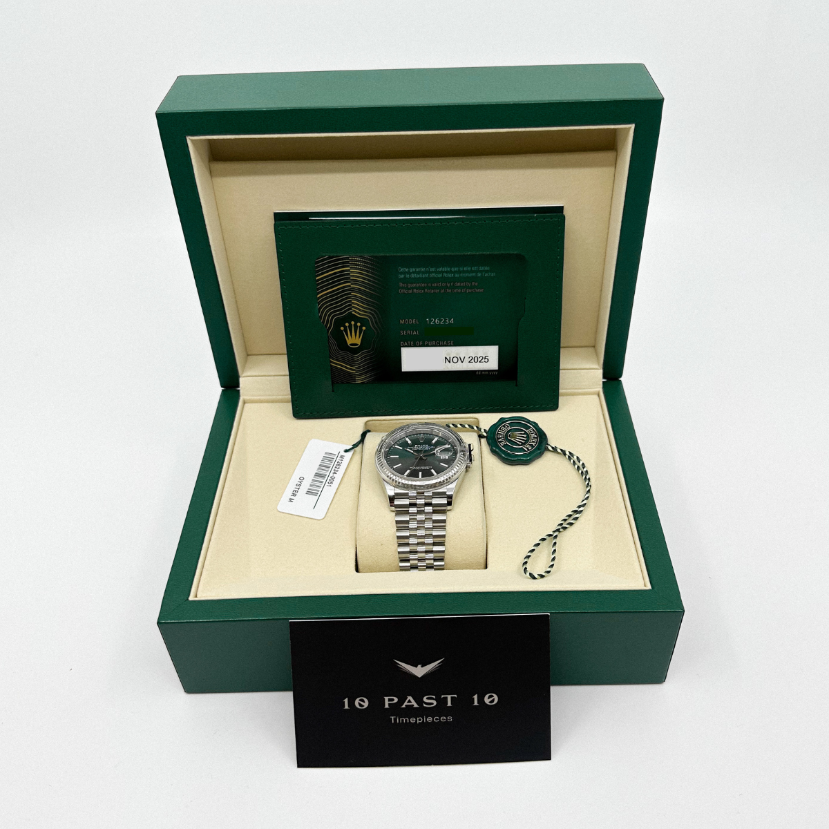 Rolex Datejust 36 Mint Green Dial 126234 (2025)